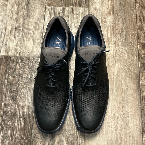 Cole Haan Men's Black and Gray Oxfords Size 12 - Picture 1 of 11